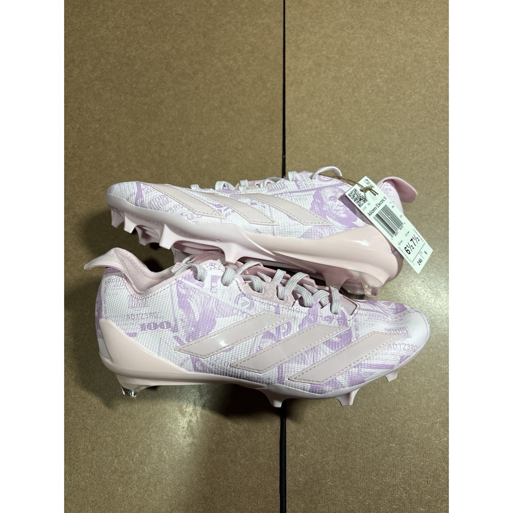 Adizero Electric II Currency Neutral Football Cleats JQ6683 6.5M 7.5 Women Pink